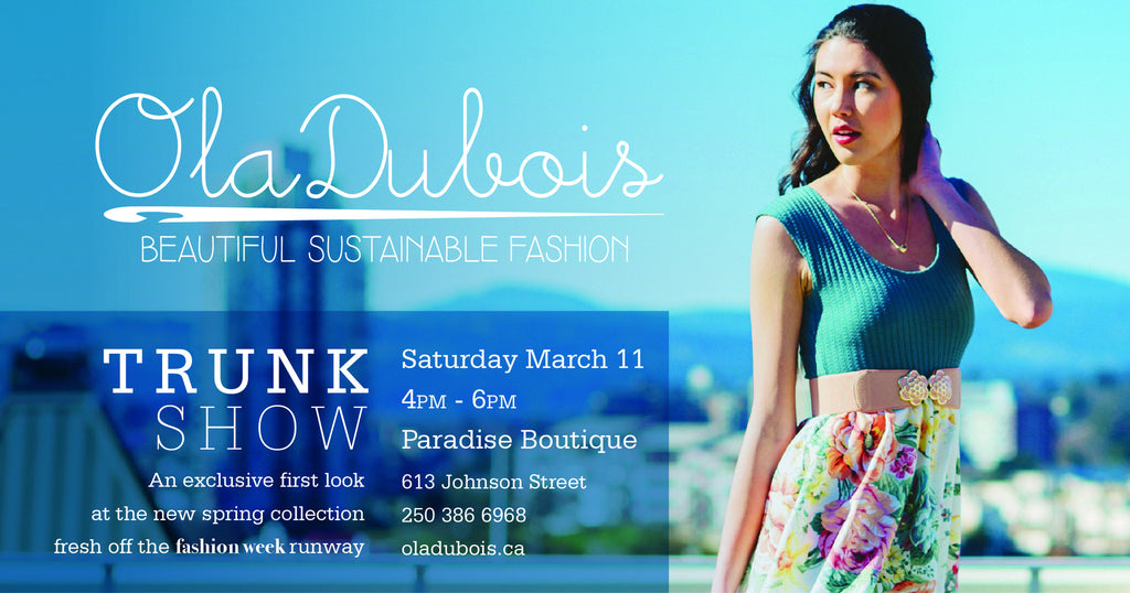 TRUNK SHOW March 11th!