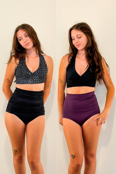 Gina Top in Black Leopard & Black