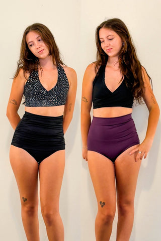 Gina Top in Black Leopard & Black