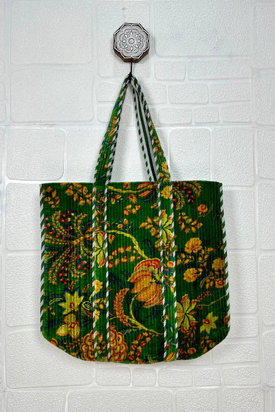 Velvet Tote ~ Green