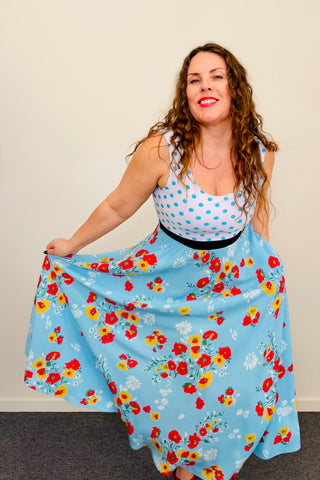 Blue Skies Dress w/ Pockets MEDIUM