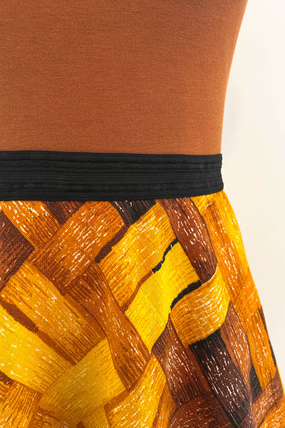 Golden Lattice Dress w/ Pockets MEDIUM
