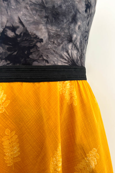 Gold Leaf Dress w/ Pockets XL