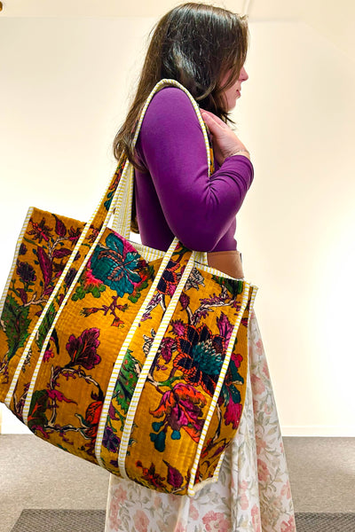 Velvet Tote ~ Marigold