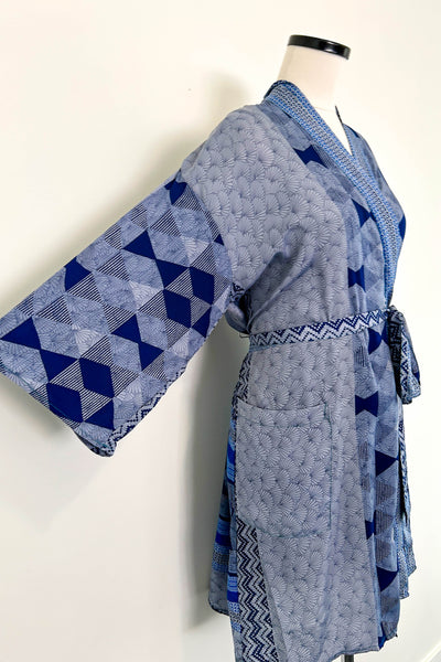Short Upcycled Robe ~ Althea