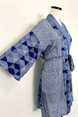 Short Upcycled Robe ~ Althea