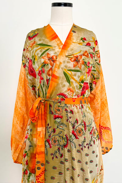 Kimono Robe Upcycled ~ Peace In