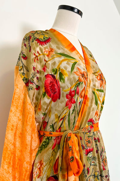 Kimono Robe Upcycled ~ Peace In