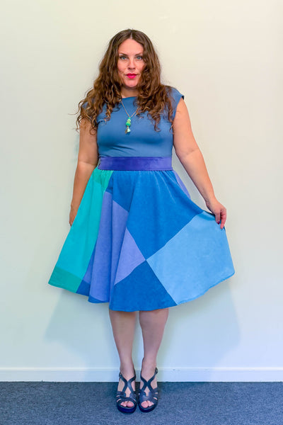 Sea Glass Dress w/ Pockets LARGE
