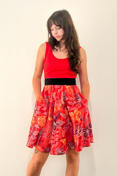 Coral Ember Dress w/ Pockets SMALL