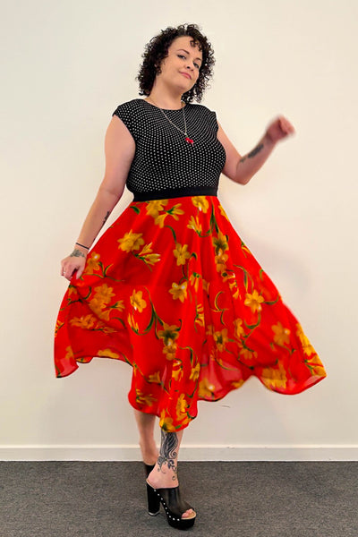 Summer Crush Reversible Dress with Pockets - Medium