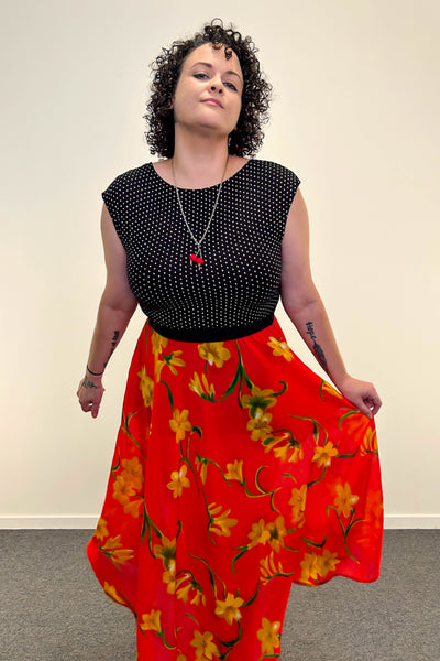 Summer Crush Reversible Dress with Pockets - Medium