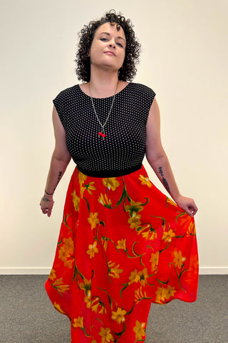 Summer Crush Reversible Dress with Pockets - Medium