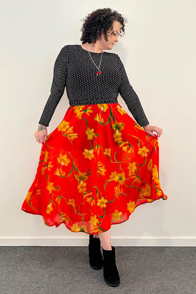 Summer Crush Reversible Dress with Pockets - Medium