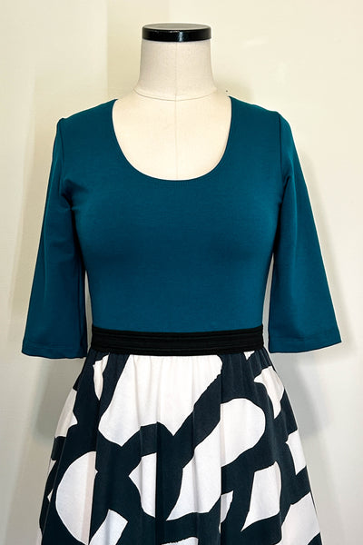 Navigate Teal Dress w/ Pockets MEDIUM