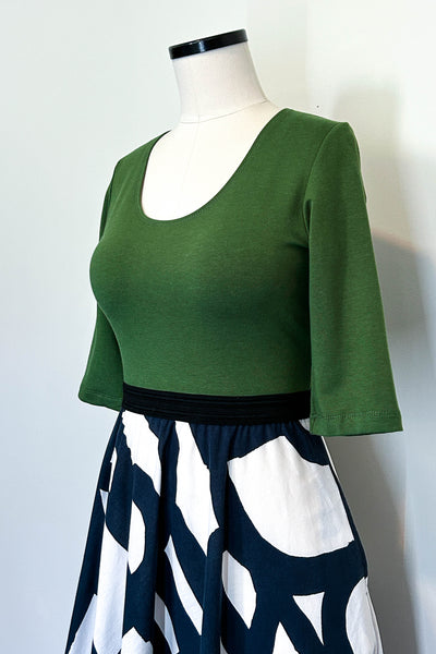 Navigate Green Dress w/ Pockets MEDIUM