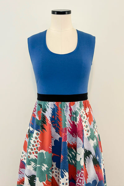 Desert Mosaic Reversible Dress with Pockets - Medium