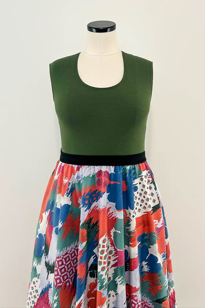 Desert Mosaic Reversible Dress with Pockets - Large