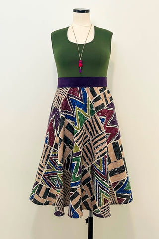 Night Canyon Reversible Dress with Pockets - Large