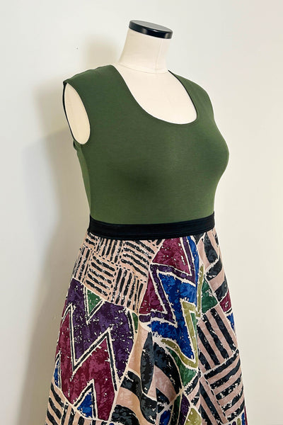 Night Canyon Reversible Dress with Pockets - Large