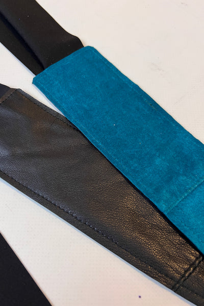 Teal Suede Wrap Belt