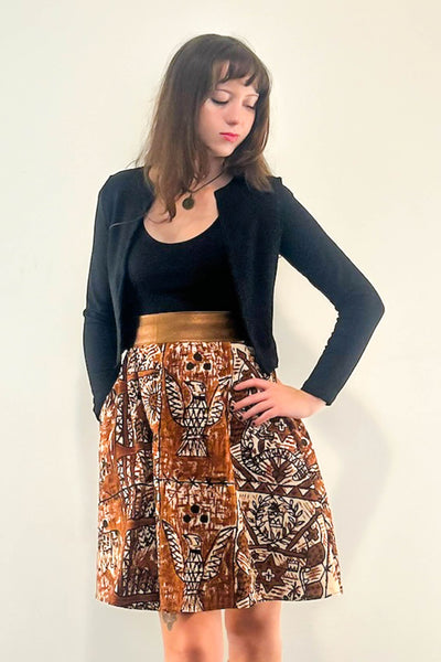 Terracotta Tales Reversible Dress with Pockets - Small
