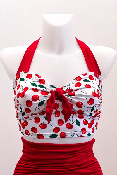 Marilyn Top in White Cherry