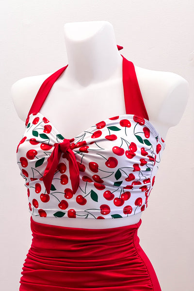 Marilyn Top in White Cherry