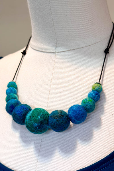 Wool Necklace in Lake Superior