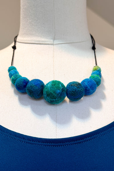 Wool Necklace in Lake Superior