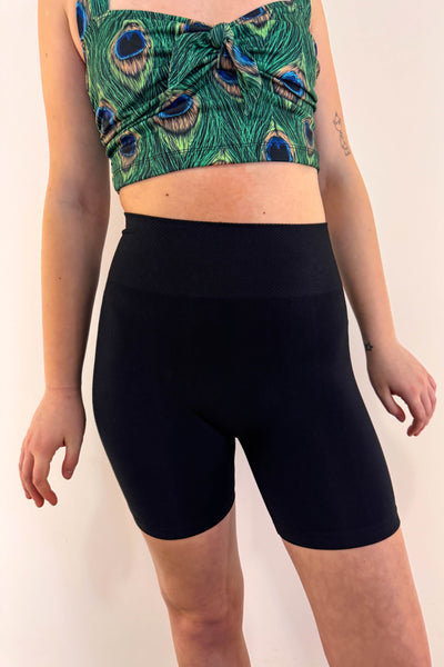 Bamboo Boy Shorts BLACK: PLUS