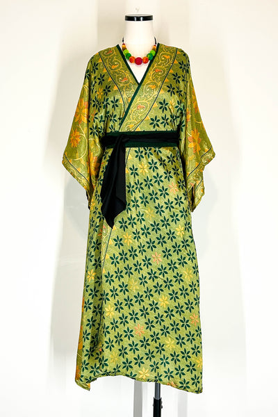 Kimono Robe Upcycled ~ Labyrinth