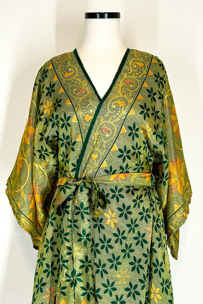 Kimono Robe Upcycled ~ Labyrinth