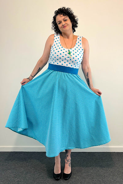 Dotty Dress w/ Pockets LARGE