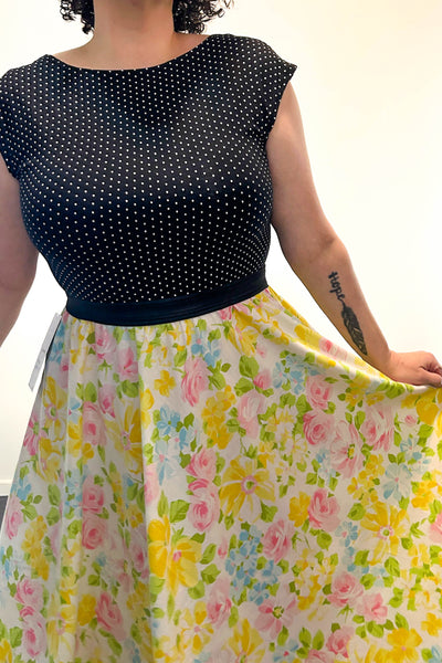Petal Confetti Dress w/ Pockets LARGE