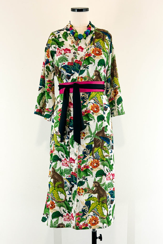 Monkey With Muslim Robe Cotton Robe ~ Monkey See