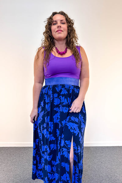 Periwinkle Suede Wrap Belt