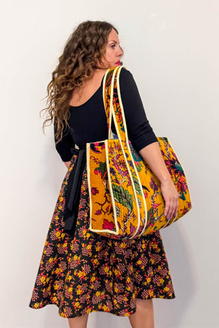 Velvet Tote ~ Marigold
