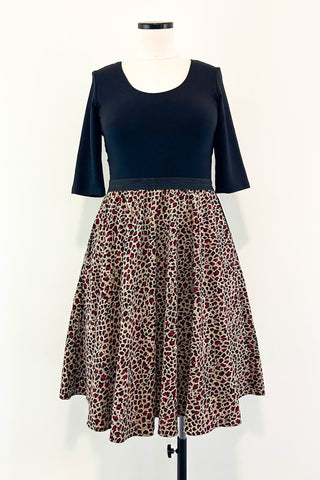 Red Cat Dress w/ Pockets LARGE