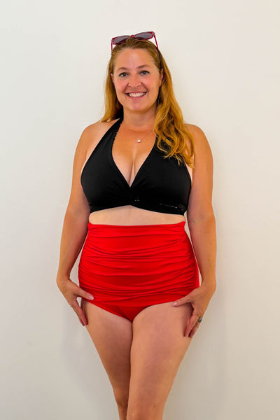 Gina Top in Black Leopard & Black
