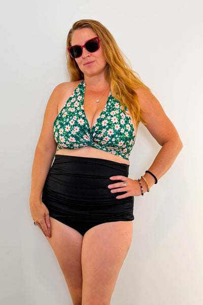 Gina Top in Meadow & Black