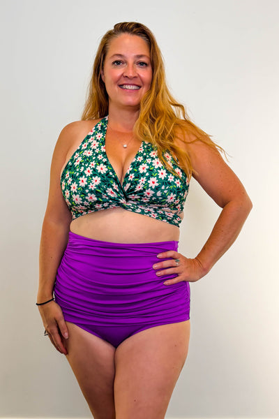 Gina Top in Meadow & Black