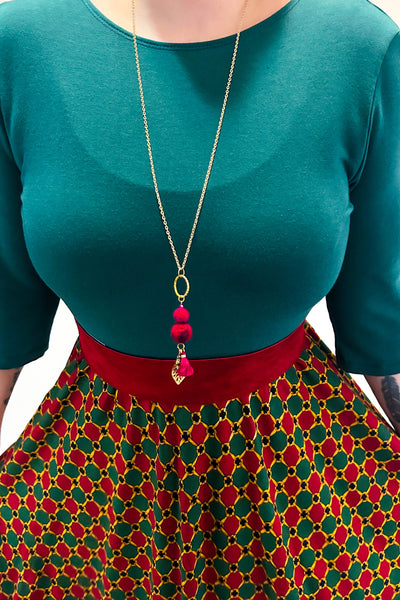 Golden Rings Dress w/ Pockets MEDIUM