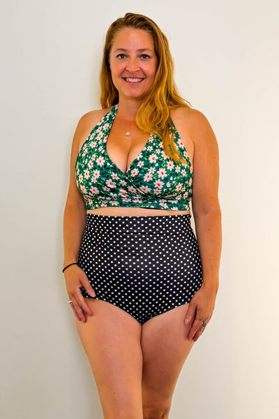 Gina Top in Meadow & Black