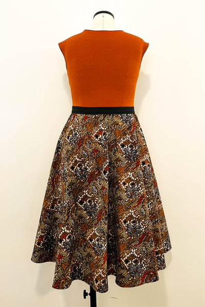 Spiced Cocoa Reversible Dress with Pockets - Large