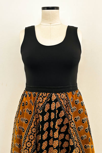 Saffron Nights Dress with Pockets - Large