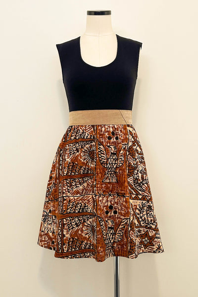 Terracotta Tales Reversible Dress with Pockets - Small