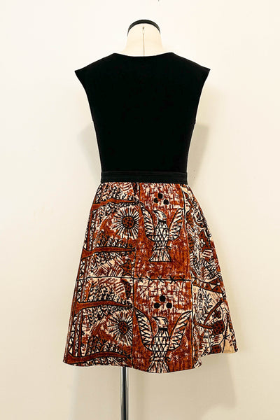 Terracotta Tales Reversible Dress with Pockets - Small