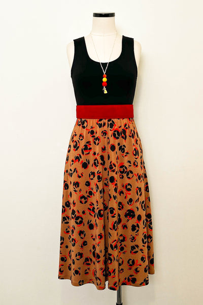 Cinnamon Rose Tank Dress with Pockets - Medium