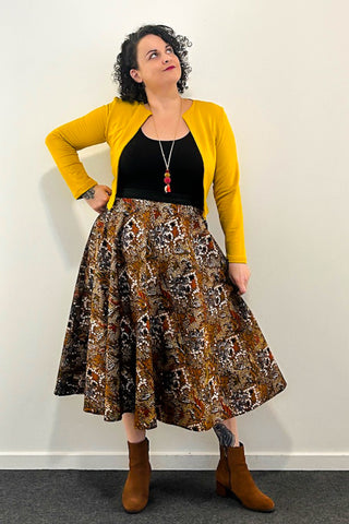Spiced Cocoa Reversible Dress with Pockets - Medium